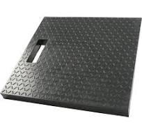 Plaque de protection caoutchouc noir