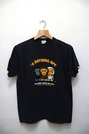 Vintage Bape Baby Milo Bathing Ape Man Japan Big Logo Couture Streetwear Tee T Street Wear Man Japan Bape
