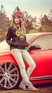 Girls And Car Wallpaper Wallpaper Core