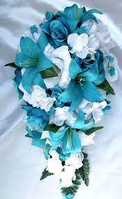 Maybe you would like to learn more about one of these? Teal Flower Arrangements For Weddings Turquoise Flowers For Wedding Bouquets Best Turquoise Bouqu Blue Wedding Bouquet Blue Wedding Flowers Lily Bridal Bouquet