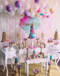 Cupcakes with clams and pearls. Birthday Purple Mermaid Cake Novocom Top