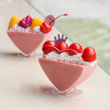 To make this birthday cake, add one box cake mix, one small box of instant pudding mix, 2 cups of milk and two eggs to the bowl of a large stand mixer. 40pcs Mousse Dessert Heart Shaped Cups Plastic Pudding Cup Disposable Party Milk Convenient Tiramisu Wedding Birthday Ice Cream Super Sale C41b1 Goteborgsaventyrscenter