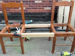 Old Chairs Into New Bench My Repurposed Life Rescue Re Imagine Repeat 2020 Kendin Yap Mobilya Mobilya Yenileme House