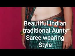 See more ideas about saree, indian beauty, indian beauty saree. Beautiful Indian Traditional Aunty Plus Size Waist Saree Wearing Style Youtube