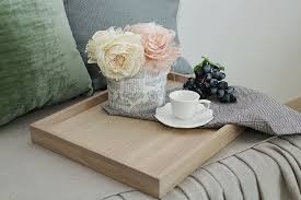 Oak Decorative Tray Serving Tray Ottoman Tray Modern Etsy Decorative Tray Coffee Table Tray Ottoman Tray