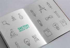 25 Free Psd Templates To Mockup Your Sketches Drawings Sketch Book Psd Template Free Mockup Psd
