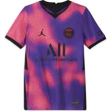 A vibrant design to match the vibrant football produced by les parisiens this psg fourth kit offers a look that'll be enjoyed by the club's fans as well as its design originates from the nebula in space, where stars are born and ties into the psg philosophy of creating stars for the ages. Nike Paris Saint Germain X Jordan 4th Shirt 2021 Junior Sportsdirect Com Usa