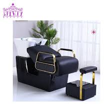 2020 Salon Furniture Golden Shampoo Chair For Barber In 2020 Chair Salon Furniture Shampoo Chair