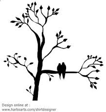 Bird Sitting On Tree Branch Drawing Download Birds In Tree Silhouette Vector Graphic Tree Silhouette Silhouette Clip Art Silhouette Images