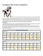 Of dna) sequence 1 is from a human and sequence 2 is from a cow. S Ixa4lbzlkakm