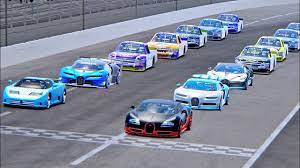 16.8 seconds… there have been quicker 'road cars, i. Bugatti Supercars Vs Nascar Truck Series Daytona Speedway Youtube