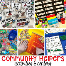 community helpers activities and centers for preschool and