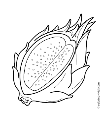 Pitaya Dragon Fruits Coloring Pages For Kids Printable Free Fruit Coloring Pages Dragon Fruit Drawing Fruits Drawing After you have found a ripened fruit, all you have to do is cut the fruit into halves or quarters. pitaya dragon fruits coloring pages for