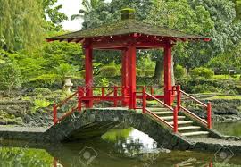 Stone Bridge In The Japanese Garden Hilo Hawaii Japanese Garden Design Japanese Garden Japan Garden