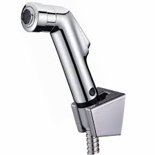 Note：this only fits international hole 1/2 size, thread diameter 2cm/0.79in. Home Plumbing Fixtures Handheld Bidet Spray Black Shower Set Toilet Shattaf Sprayer Bidet Faucet Holder Home Improvement