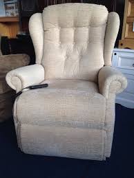 Sherborne Riser Recliner Electric Chair Remote Control Fabric Immaculate Can Del