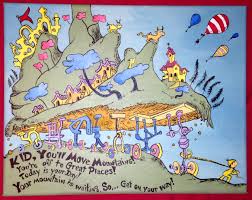 Kid You Ll Move Mountains From Oh The Places You Ll Go By Dr Seuss Acrylic Painting On 11x14 Canvas By Jessie Fe 11x14 Canvas Mountain Canvas Canvas