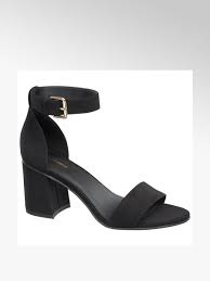 graceland block heels black deichmann