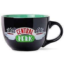 Bistro mug is another, more classic option for those in need of ceramic logo coffee mugs. Buy Silver Buffalo Friends Central Perk Oversized Coffee Soup Ceramic Mug 24 Ounce Black Online In Turkey B07cbyr1r5