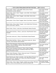 Formatting a paper in apa style. Tata Cara Penulisan Daftar Pustaka Apa American Psychological Association