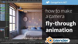 How To Make A Camera Fly Through Animation In Blender 2 8 Tutorial Blender Tutorial Blender Blender 3d