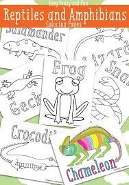 Chameleon coloring page for preschoolers. Reptile Coloring Pages Free Printable Easy Peasy And Fun
