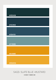 Mustard goes well with other warm and rich colors like brown, green and maroons. Midnight Green Slate Blue And Mustard Color Scheme Color Palette 55 1 Fab Mood Wedding Colours Wedding Themes Wedding Colour Palettes