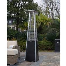 Aluminum, glass, stainless steel, steel. Stainless Steel Black Pyramid Patio Heater Rattan Warehouse Trade Ltd
