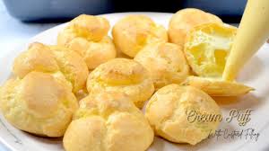 Hari ni nak share resepi asas doh biskut yang mudah sukatan cawan. Cream Puff With Custard Filling Cream Puff Kastard Youtube