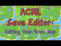 Bring your own save file data; Ac Nl Save Editor How To Edit Your Town Map Animal Crossing Qr Animal Crossing Town Map