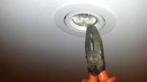 Remove the existing light fixture. How To Remove A Stuck Or Jammed 12v Downlight Globe 2nd Method Youtube