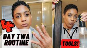 The best natural hair care routine for 4c hair you will ever watch! Daily Twa Natural Hair Routine 3c Day To Night Refreshing Short Natural Hair Youtube
