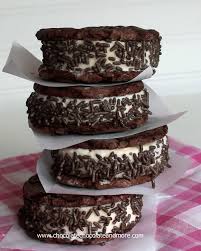 Easy Ice Cream Sandwiches Made With Homemade Chocolate Cookies Chocolate Chocolate And More