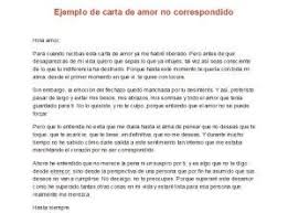 Carta De Amor No Correspondido Ejemplo De Carta Amor No Correspondido Amor