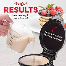 4.7 out of 5 stars 9,011. Mini Electric Round Pancake Maker Dash Cooking Griddle Non Stick Easy Breakfast Kitchen Dining Bar Small Kitchen Appliances