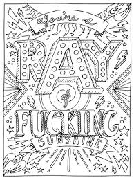 An adult coloring book with fun, easy, and relaxing coloring pages jun 9, 2020. Free Printable Coloring Pages For Adults With Swear Words