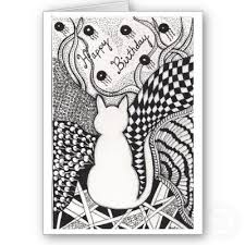 We have simple images for younger coloring fans and advanced images for adults to enjoy. Birthday Card Zentangle Happy Birthday Novocom Top