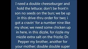 Mcdonald Rap Song Lyrics