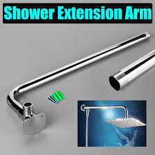 Raises rain shower heads 10 inches, providing more showering space available in quality finishes that are made to last. Buy 475mm Long Bathroom Chrome Wall Mounted Rain Shower Head Extension Arm W Base At Affordable Prices Free Shipping Real Reviews With Photos Joom