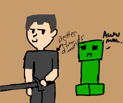 Ultimate) and alex, with all unchanged skins being split between the two default skins. Creeper Awe Man But Steve Has Netherite Armor Drawception