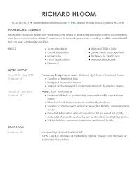 student resume templates that gets