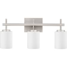 Shop Porch Den Quintero Opal Etched Glass 3 Light Led Bathroom Vanity Light Overstock 21654710 Silver White Nickel