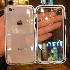 S Guard Magnetic Back Phone Case For Iphone X 8 76 Plus Clear Tempered Glass Built In Magnet Case For Iphone 8 6s Metal Cover In 2020 Iphone Apple Phone Case Sparkly Phone Cases