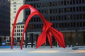 It was designed by architects corgan, balestiere and leaper and completed in 1976. Alexander Calder Flamingo Sculpture Federal Plaza Chicago Chicago Street Art Alexander Calder Chicago Street