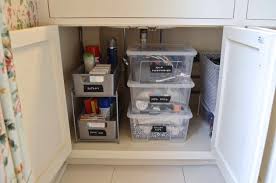 If you store cleaning supplies under your kitchen or bathroom sink that you use in other areas of your home, consider. How To Organize Under A Bathroom Sink