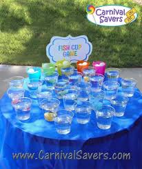 Birthday Party Games Ideas For Adults Diy Carnival Game Idea Fish Cup Carnival Game Carnival Games For Kids Carnival Birthday Carnival Themed Party