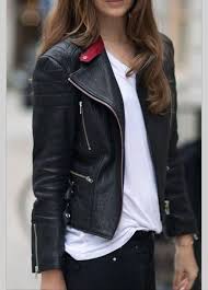 Jacket Leather Jacket Black Leather Black And White White T Shirt Jeans Black Leather Zippers Jacke Leather Jackets Women Leather Jacket Leather Jacket Outfits