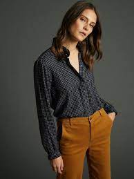 Codes promo, ventes flash, livraison offerte, trouvez le produit de vos rêves à prix réduit ! Chemise Carreaux Col Volante Femme Carreaux Encre Femme Vetement Et Deco Cyrillus