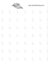 In what order should i teach the alphabet? Alphabet L Tracing Worksheets For Preschool And Kindergarten
