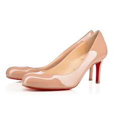 Simple Pump 70 Nude Patent Leather Women Shoes Christian Louboutin